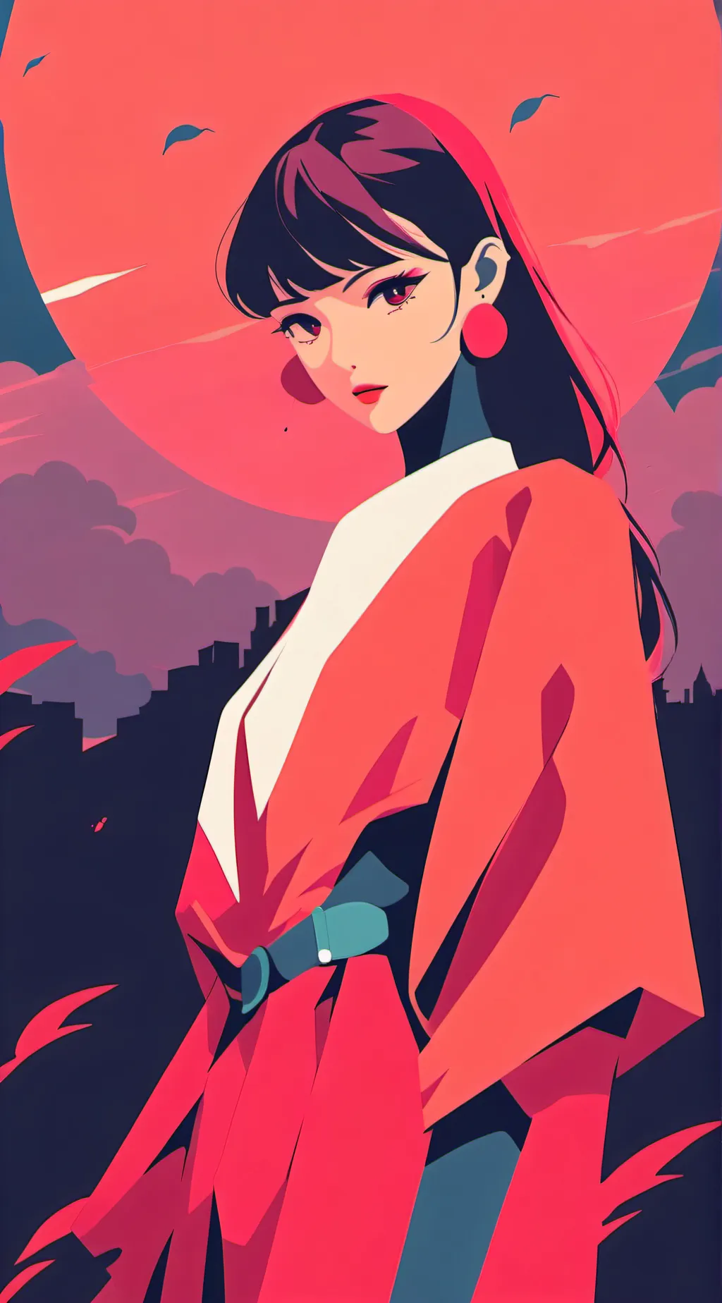 ai character: Mikha Lim  background