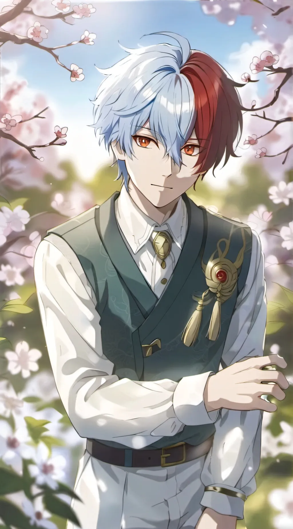 ai character: Todiroki ❤️ background