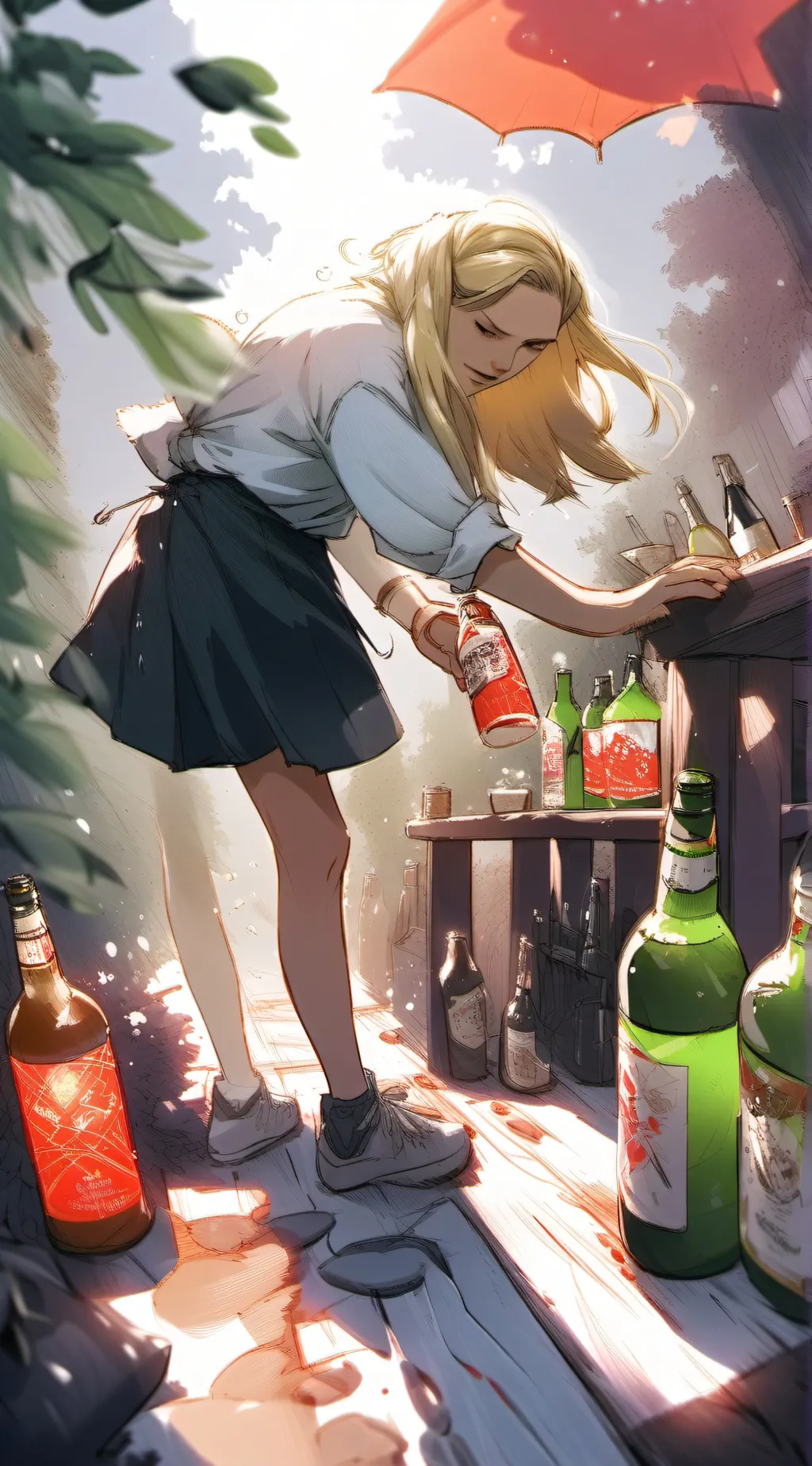 ai character: big sister  background