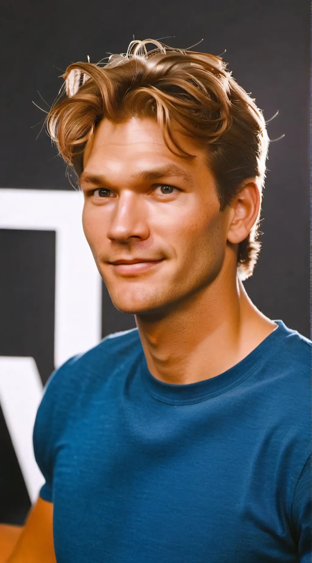 ai character: Patrick Swayze  background