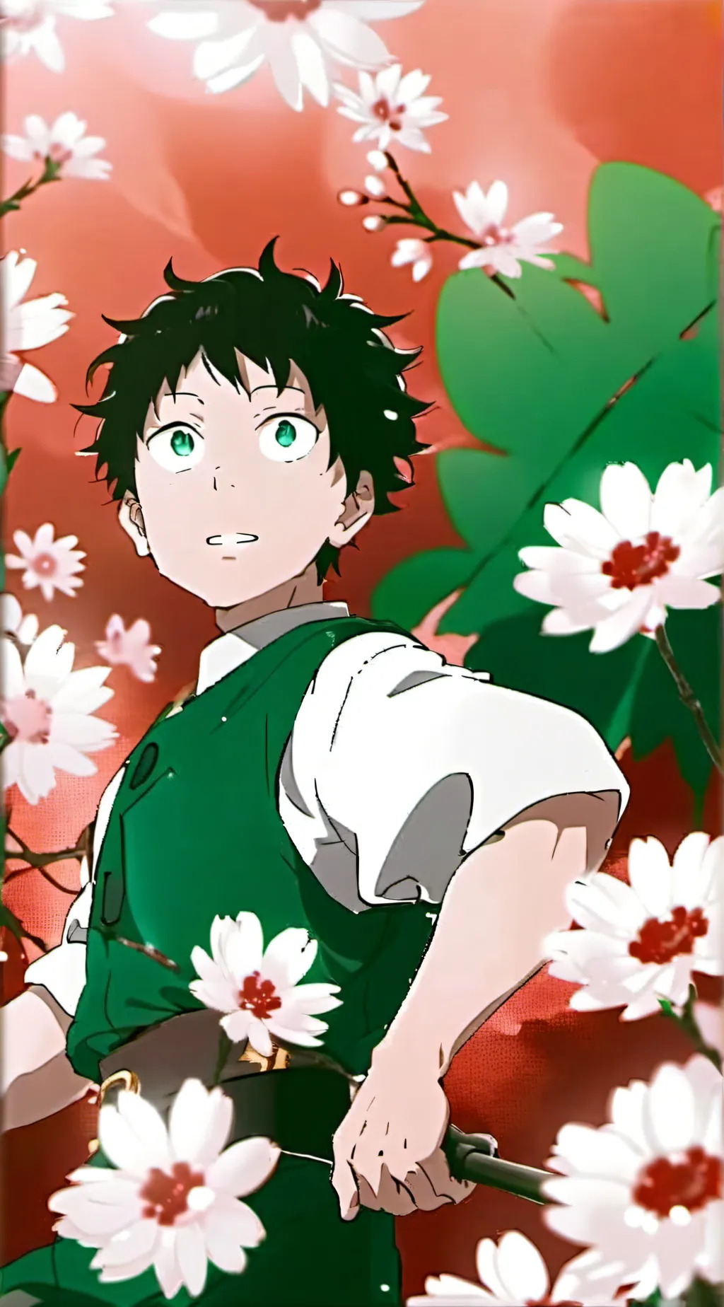 ai character: Mha hoodie  background