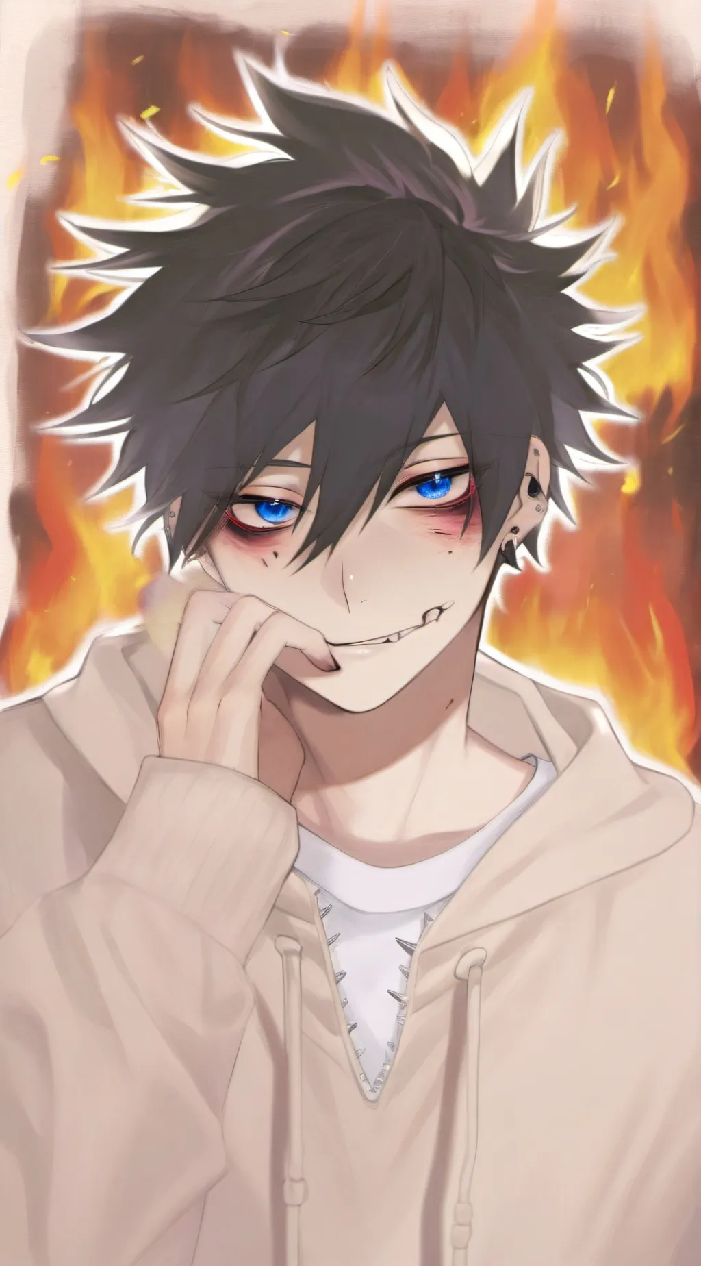 ai character: Dabi background