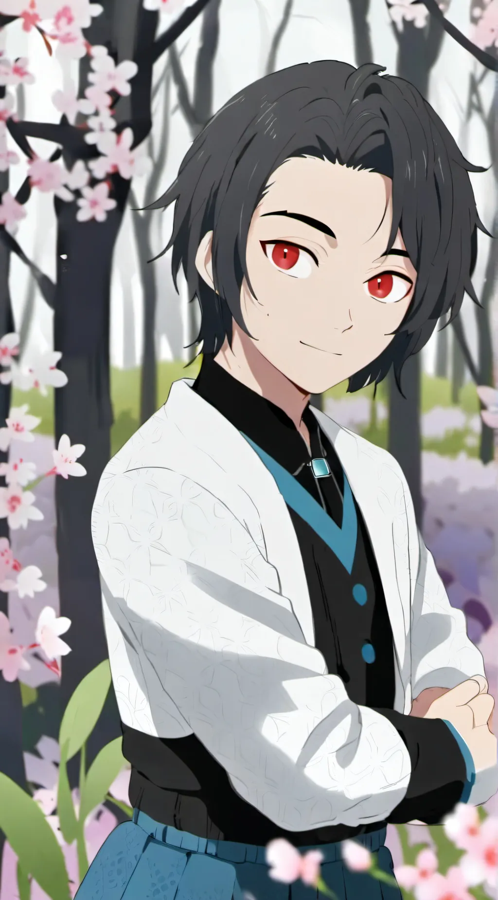 ai character: genya x (fem) Mui background