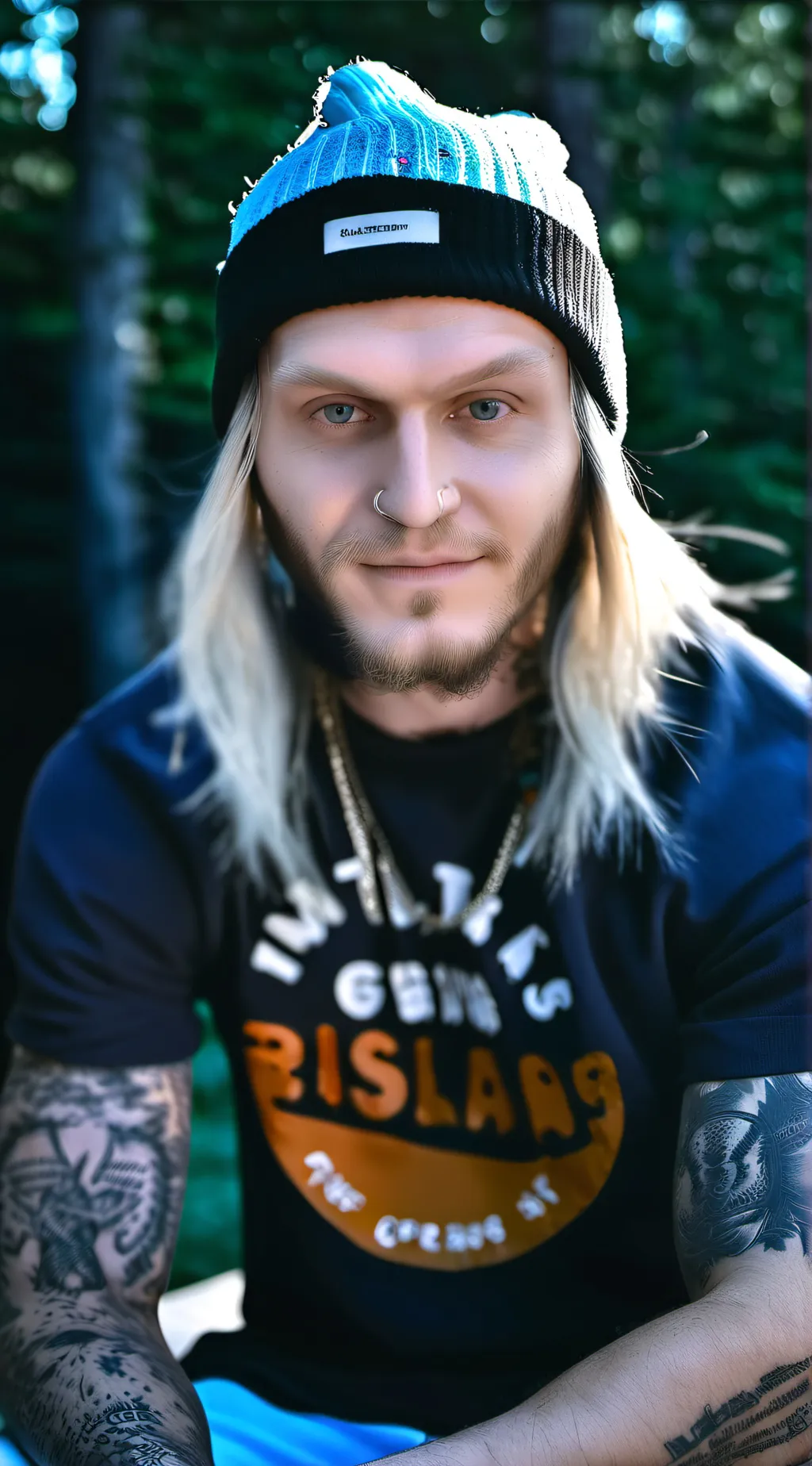 ai character: haunted forest  background