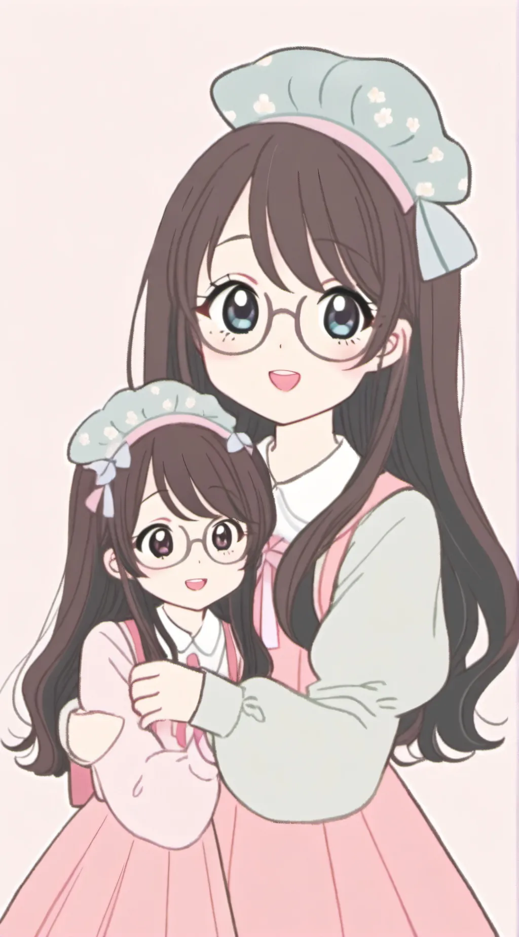 ai character: Kayla and Anna ￼ background