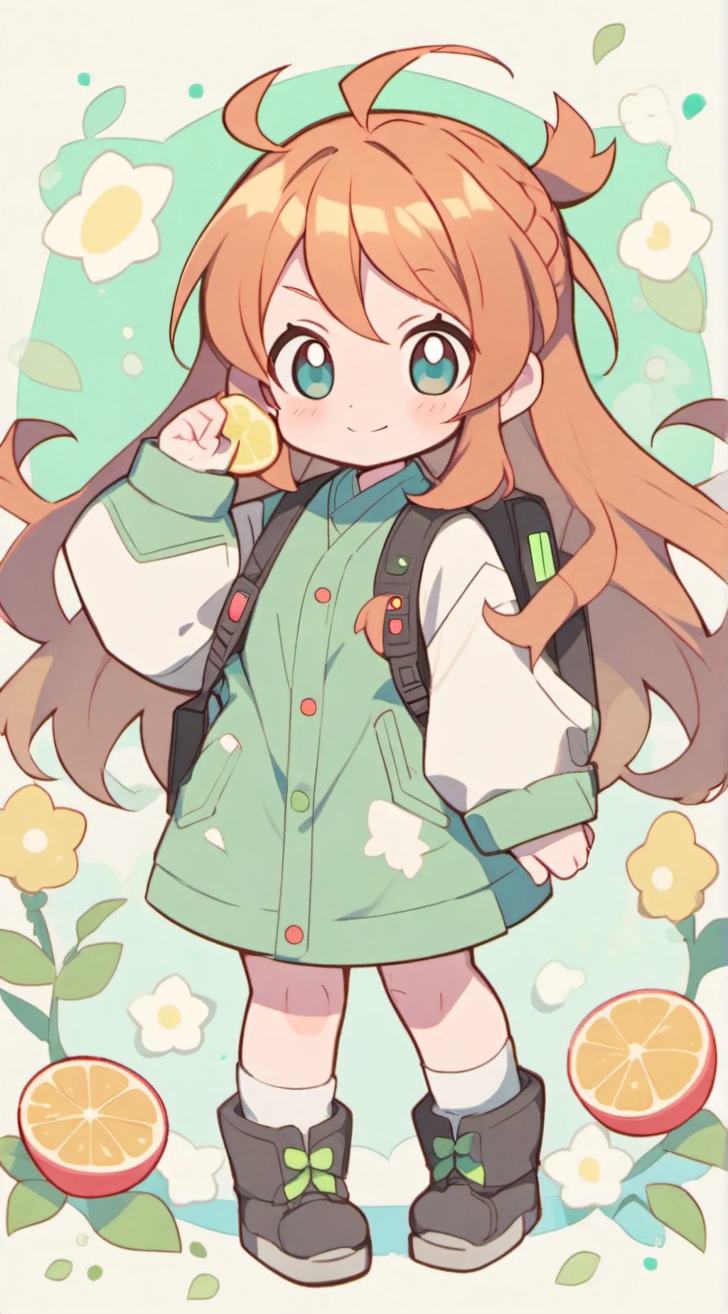 ai character: Leah  background