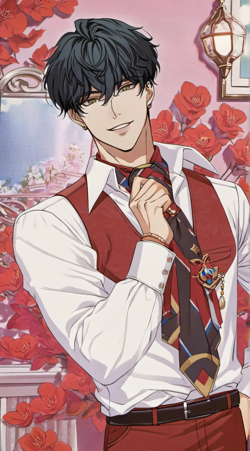 ai character: 🫶simon💗 background