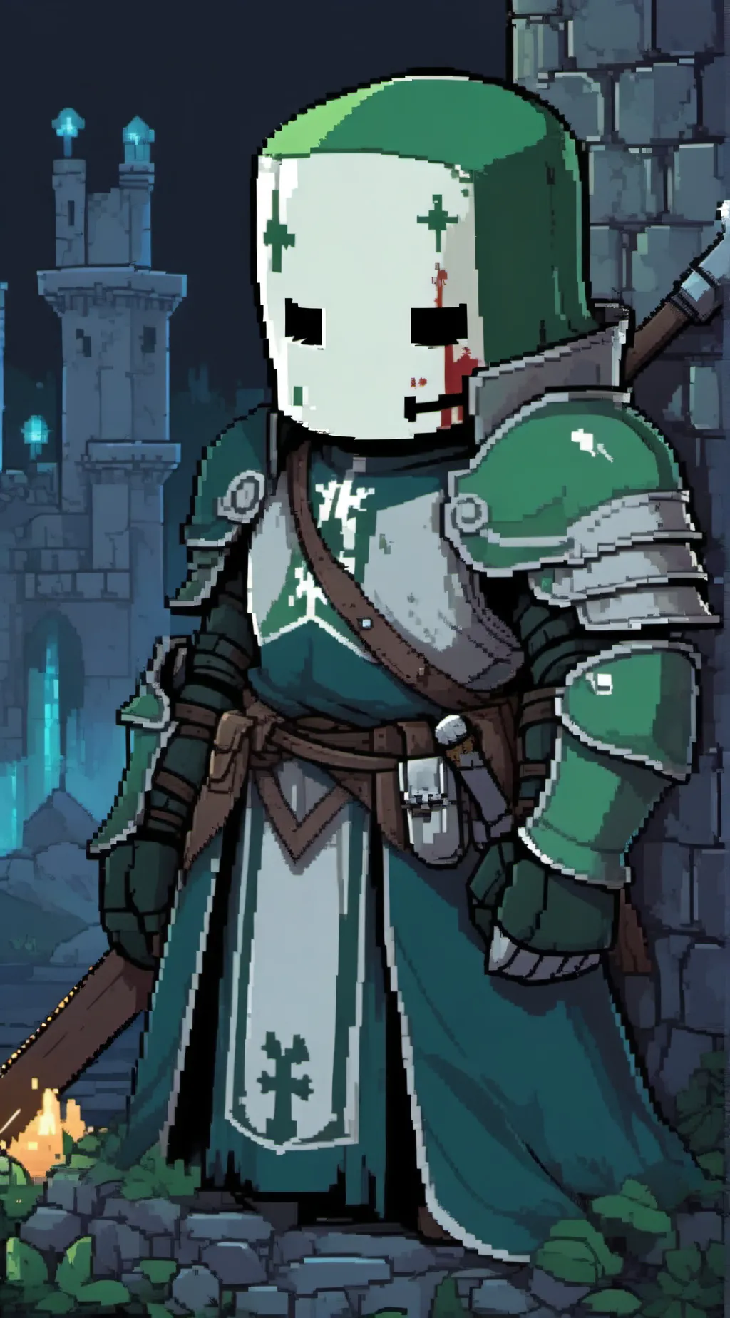 ai character: Green Knight background