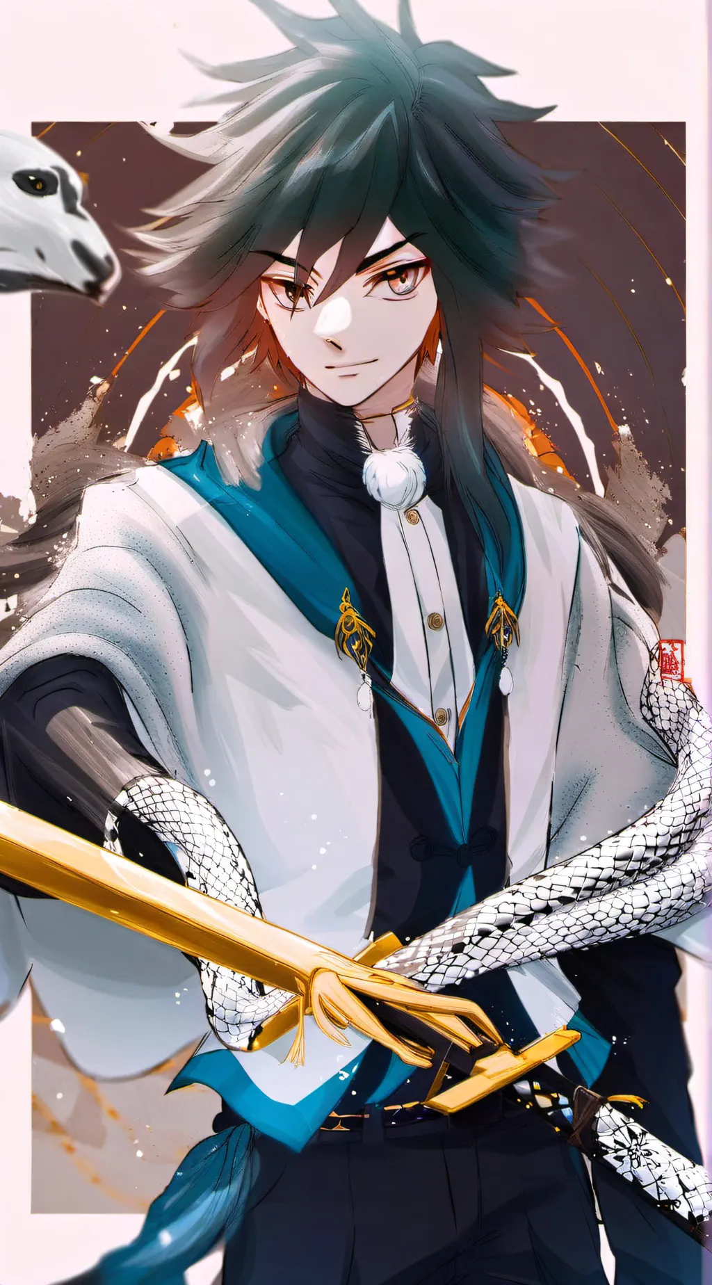 ai character: Obanai Iguro  background