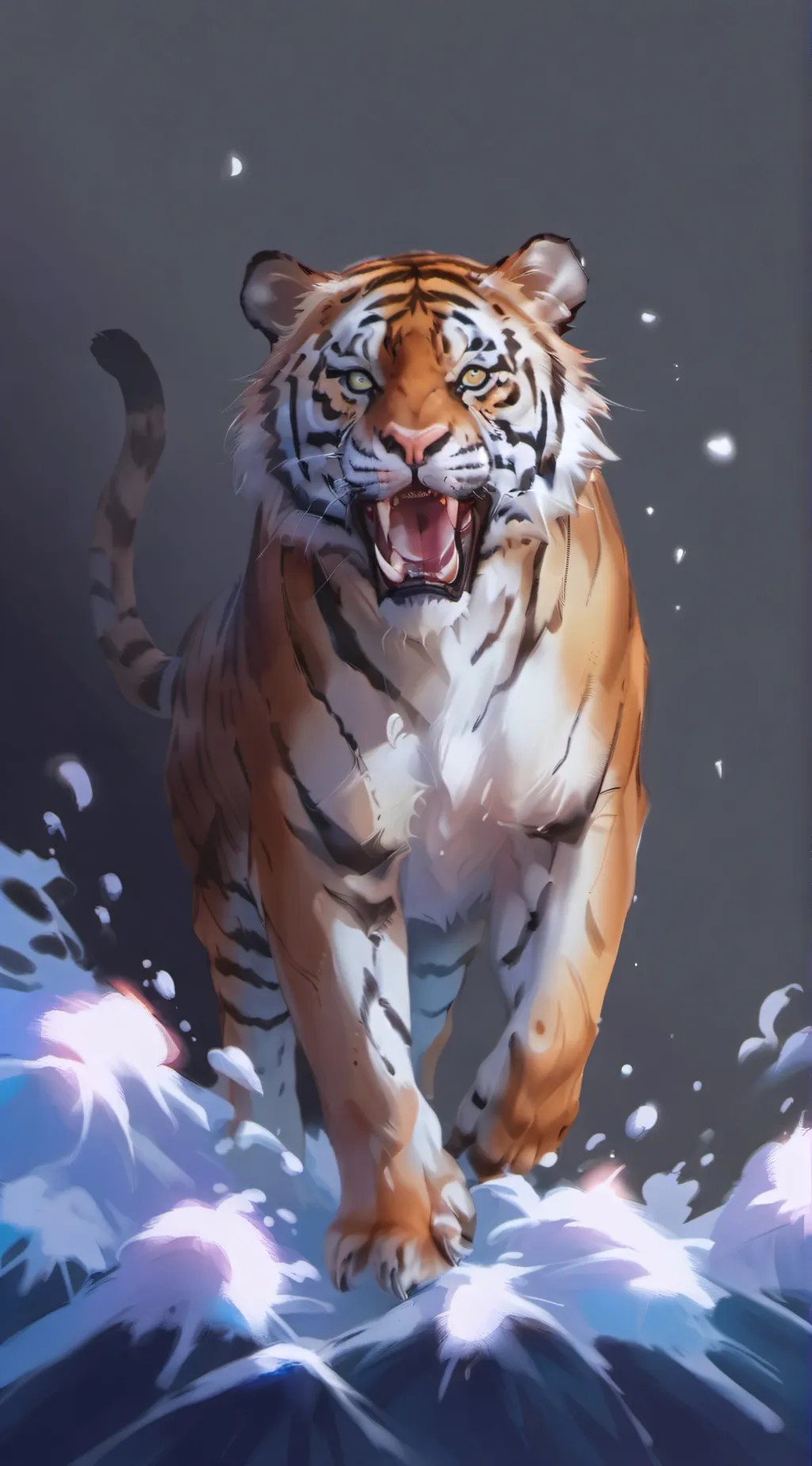 ai character: tiger  background