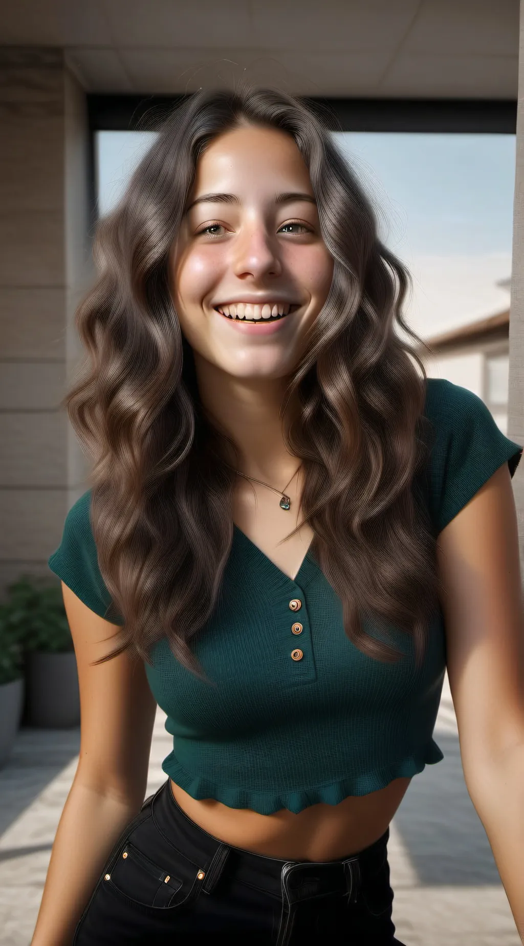 ai character: Stephanie freeman  background