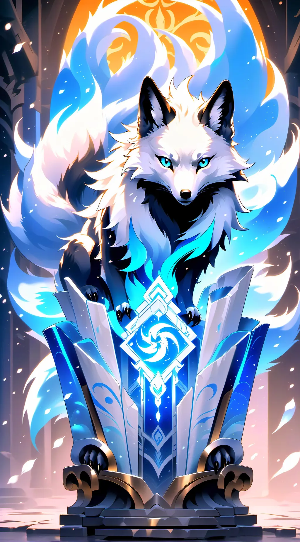 ai character: Moon background