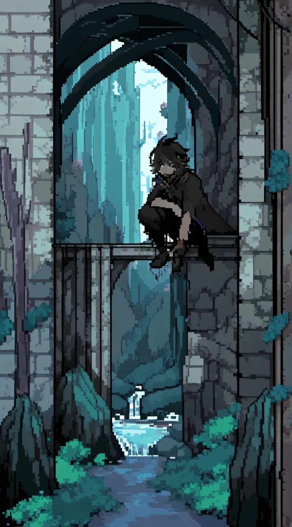 ai character: Uzi and N background