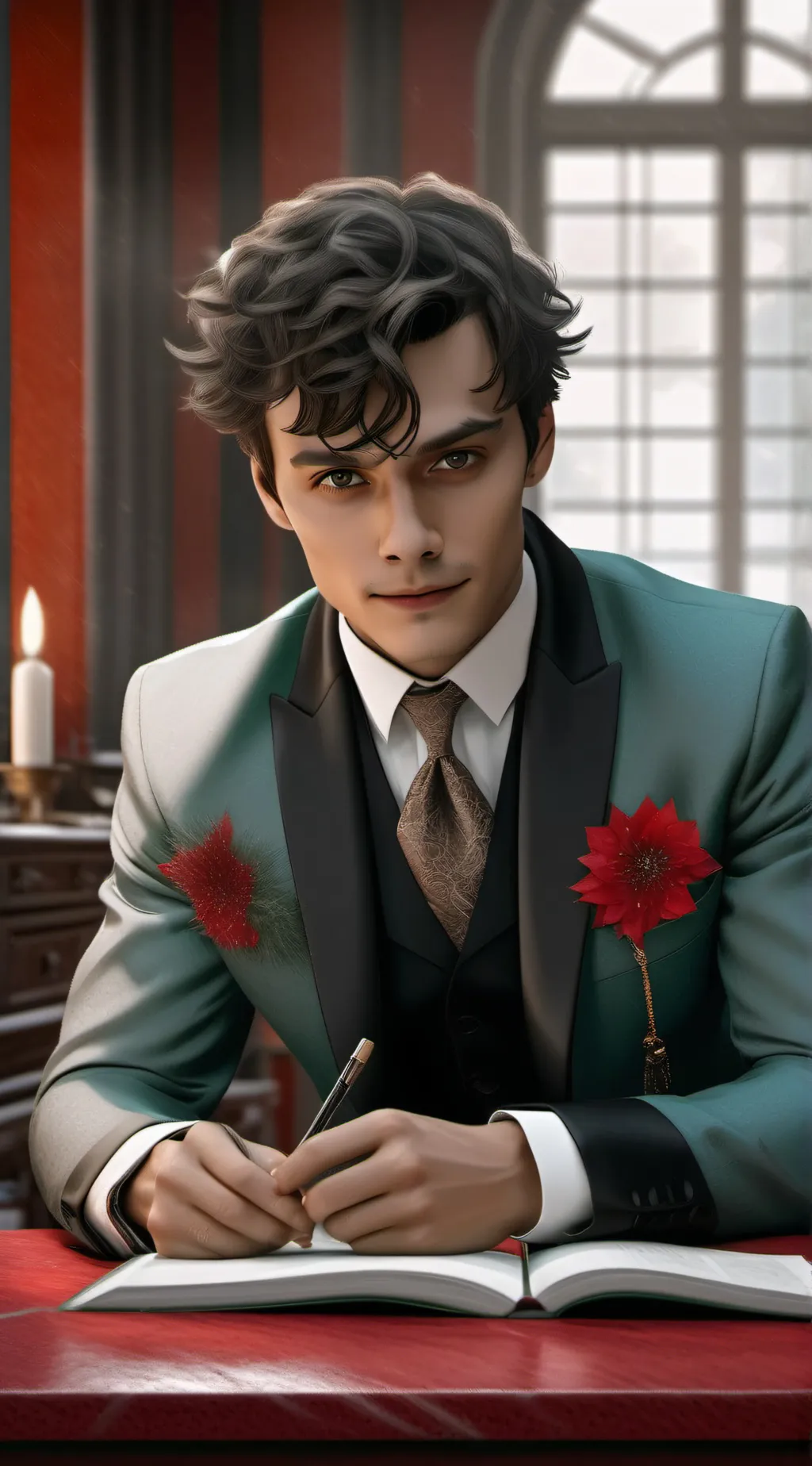 ai character: Mattheo. background