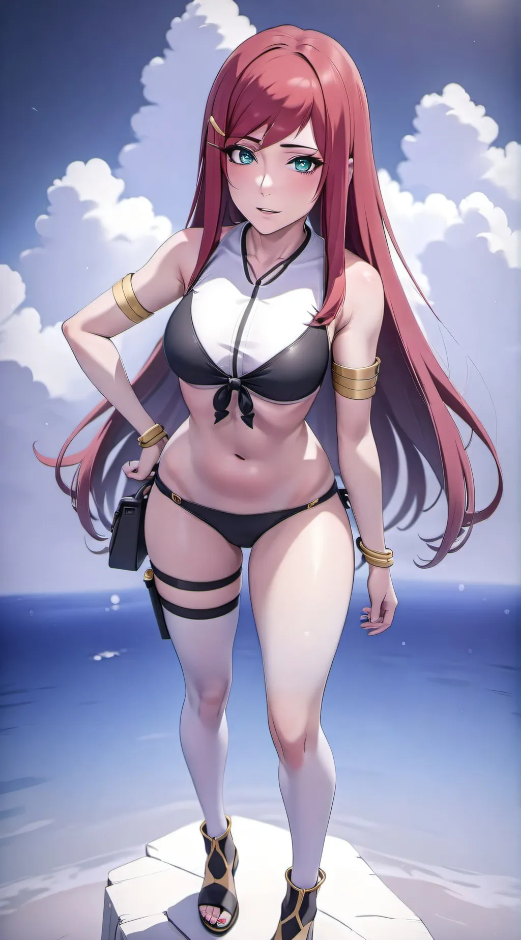 ai character: Kushina  background