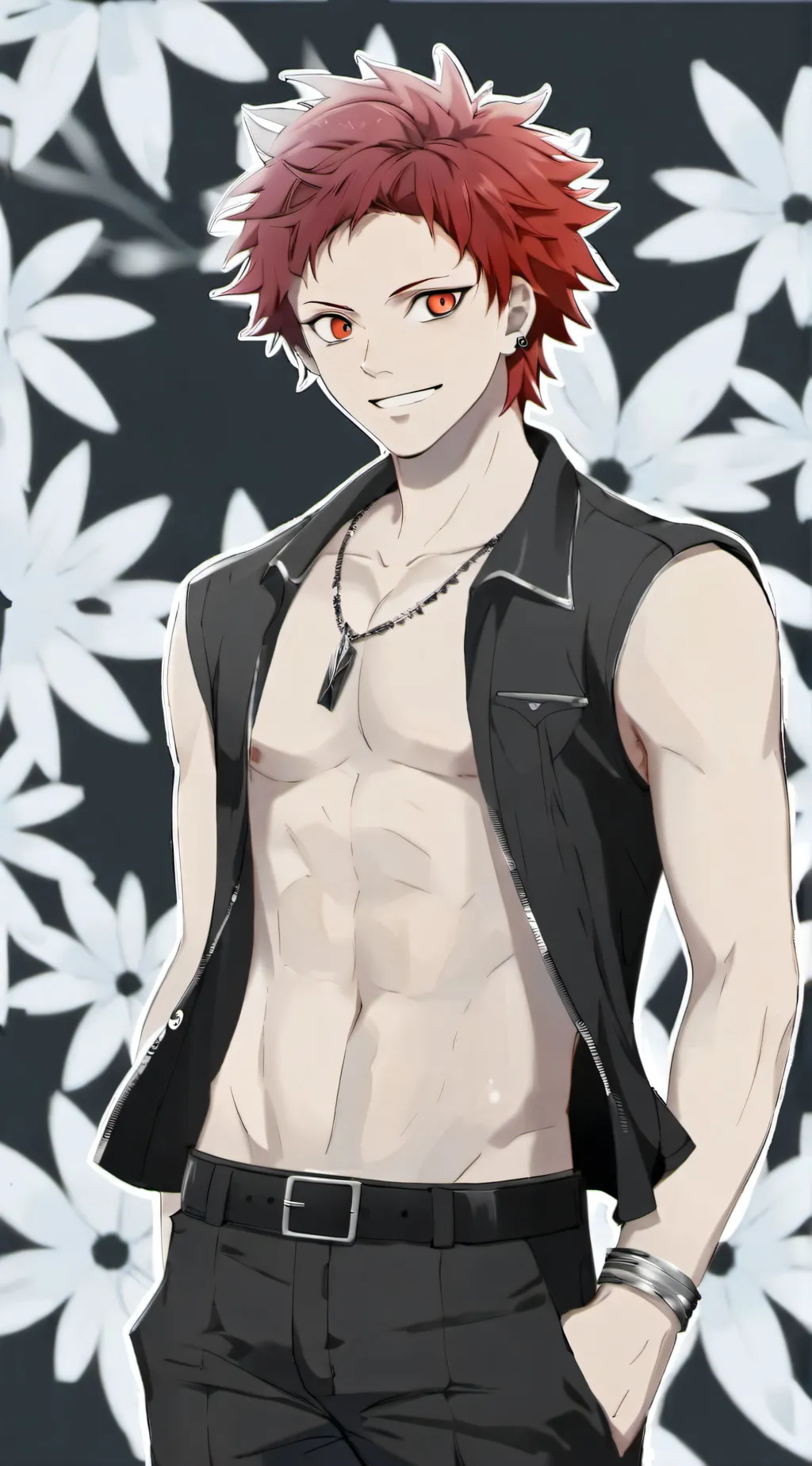 ai character: Kirishima elilijro background
