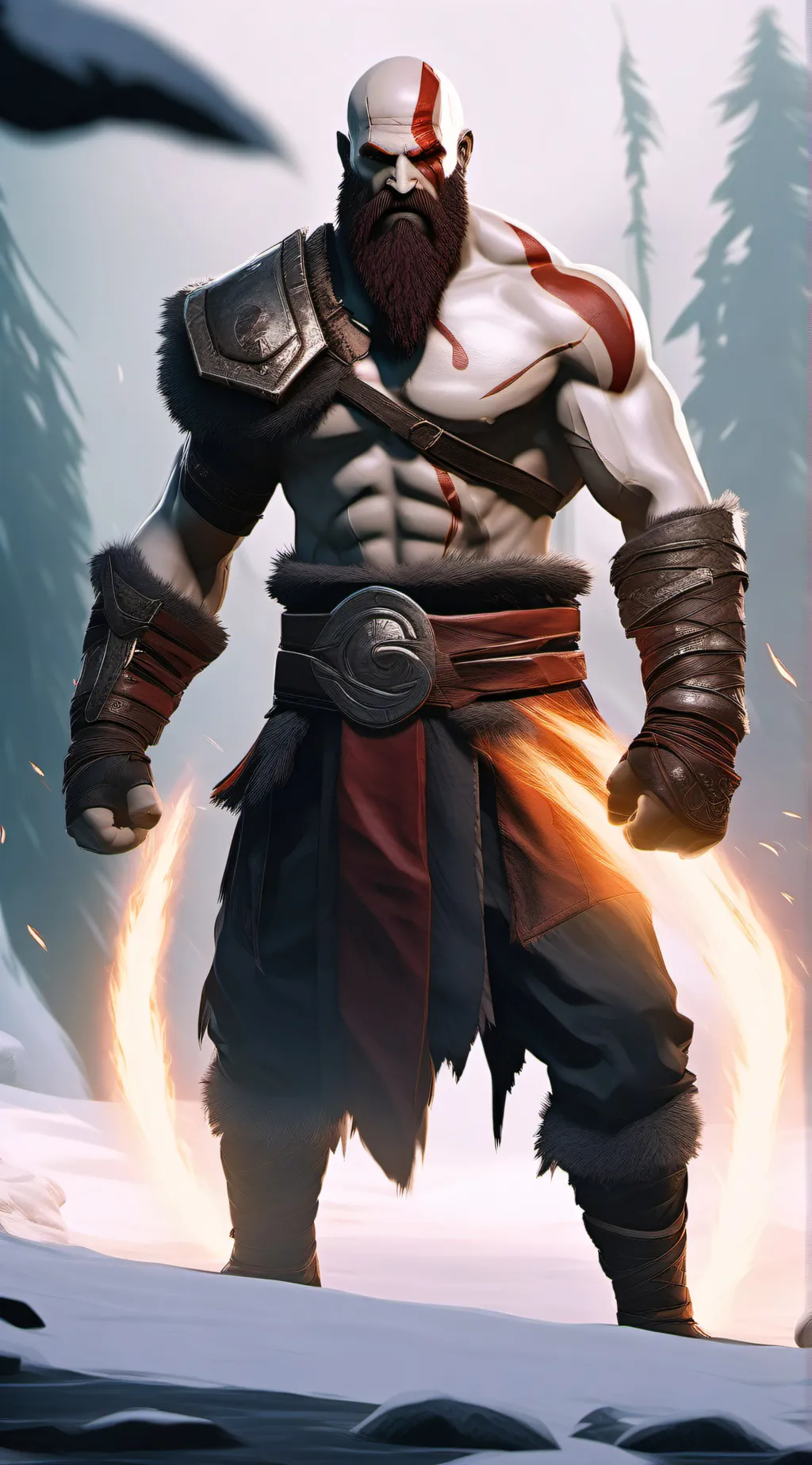 ai character: Kratos background