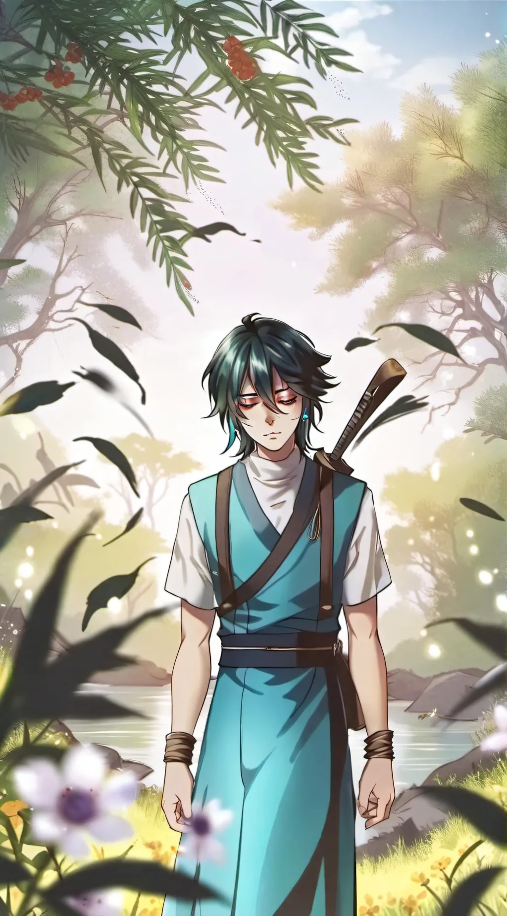 ai character: Sol drunk background