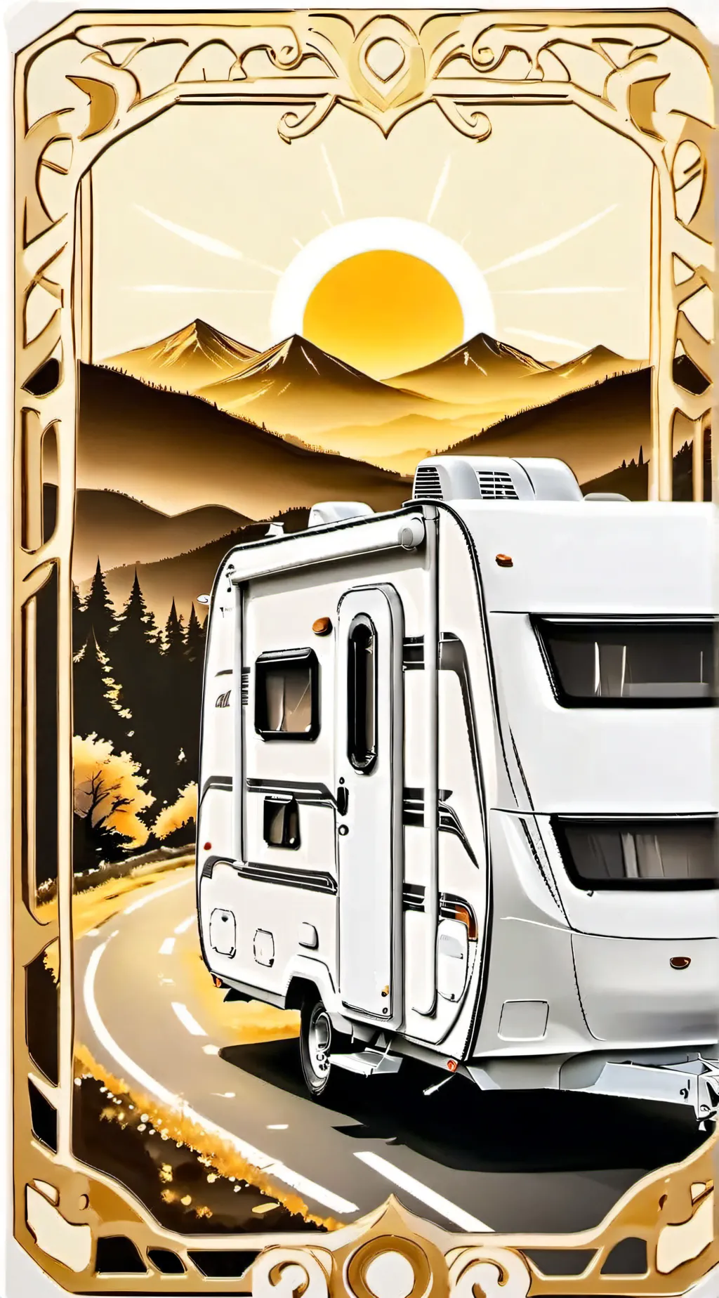 ai character: Road Trip background