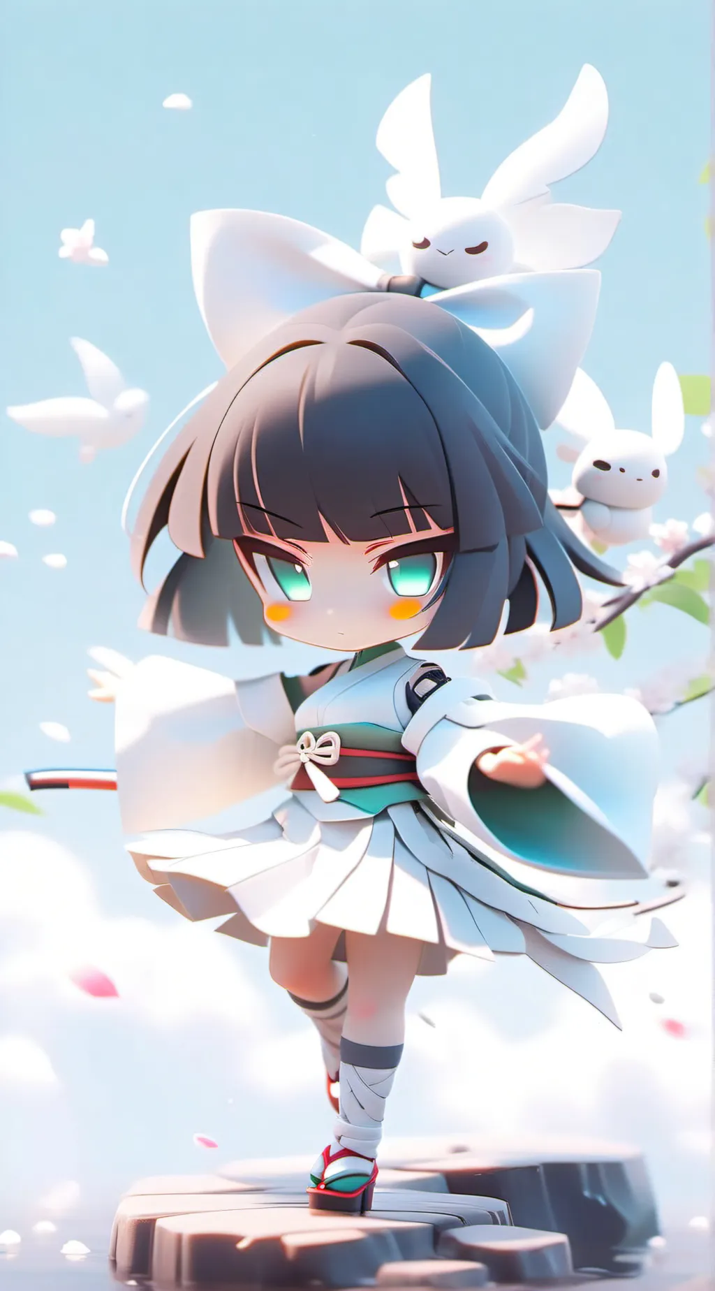 ai character: Miss bloomie background