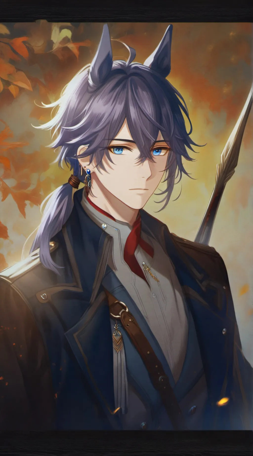 ai character: Sagitario background