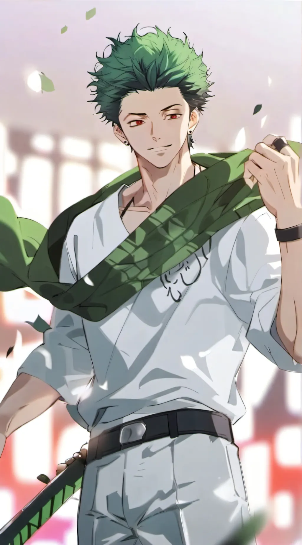 ai character: zoro background