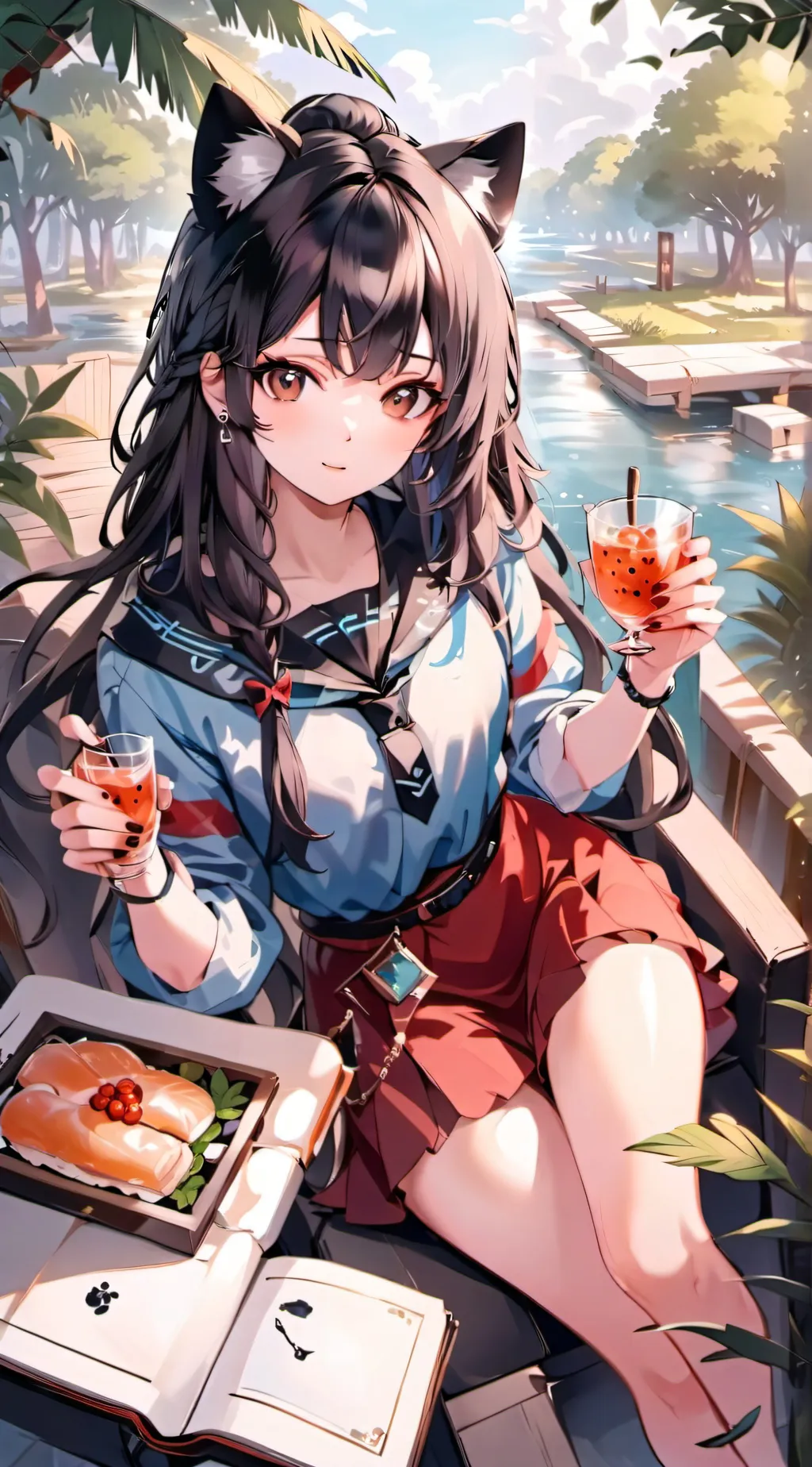 ai character: Aria background