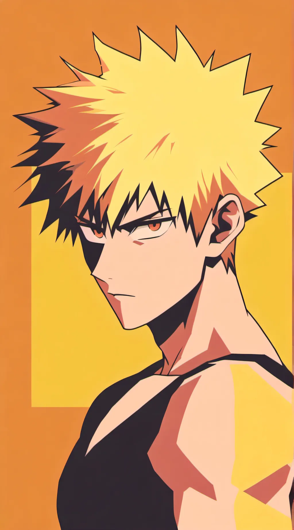 ai character: Katsuki Bakugou background