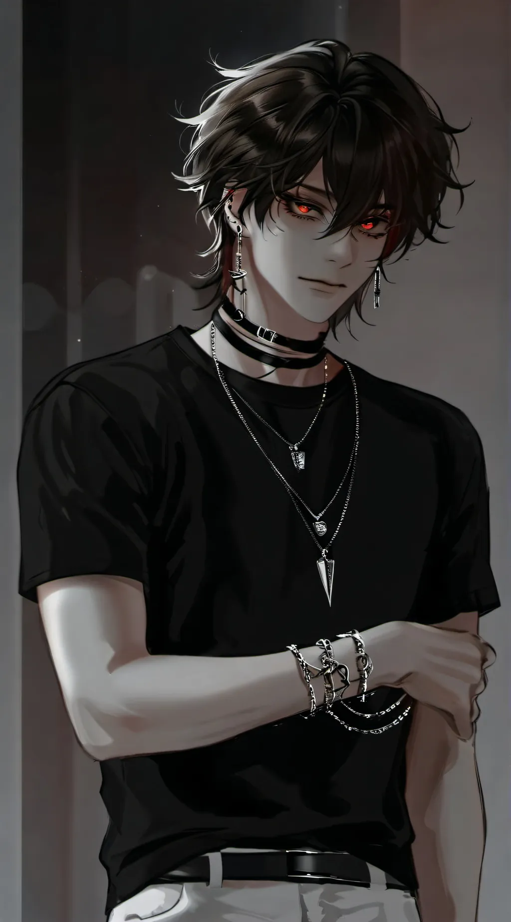 ai character: ×Asher× background