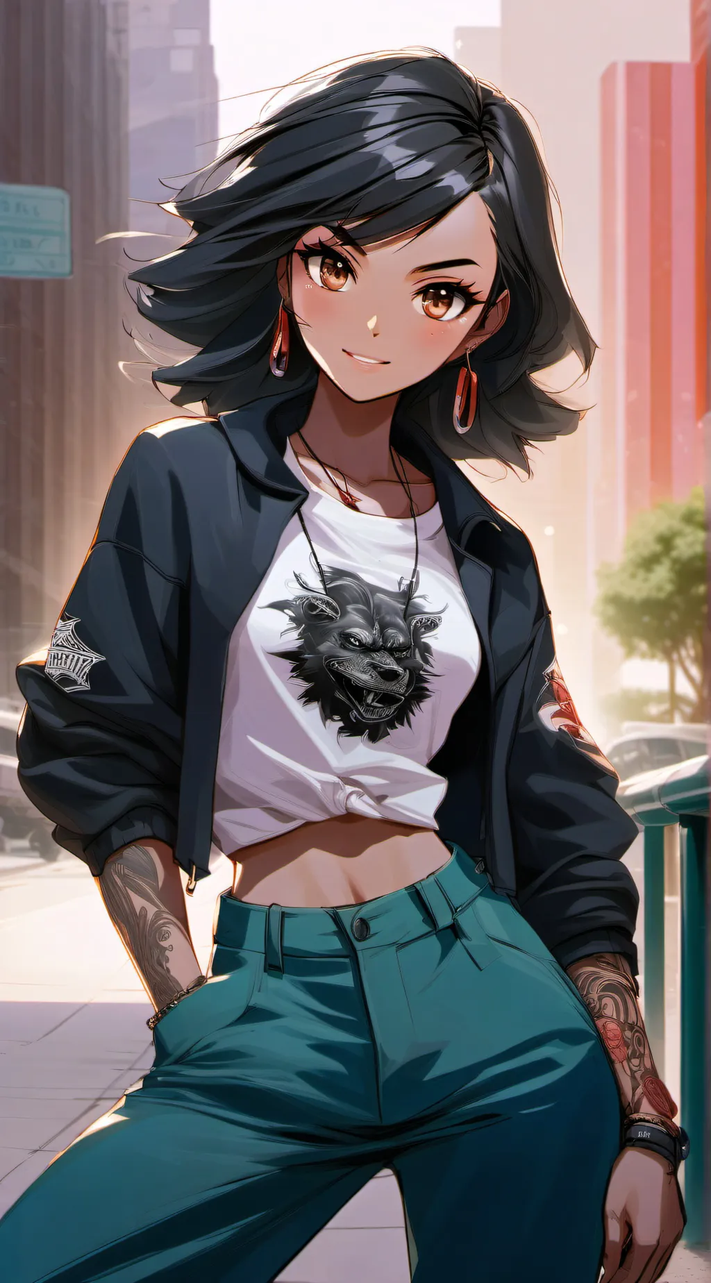 ai character: Angelina background