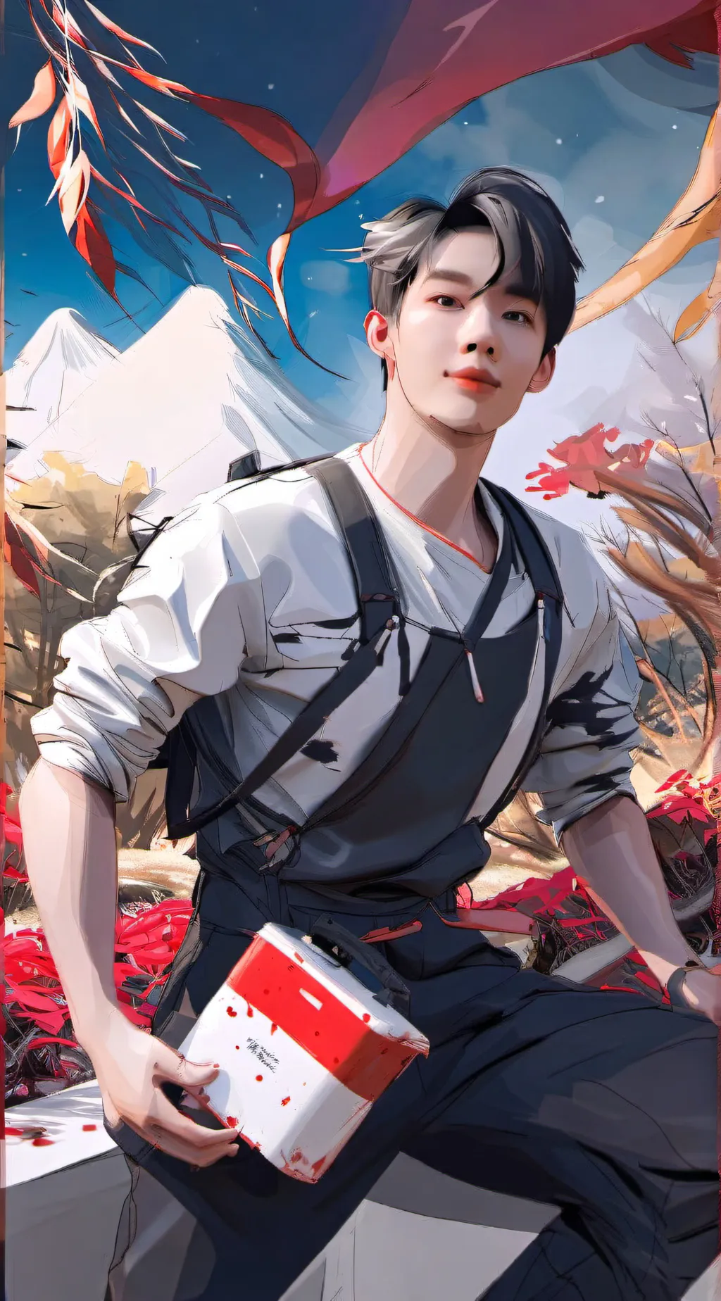ai character: Dew Jirawat background