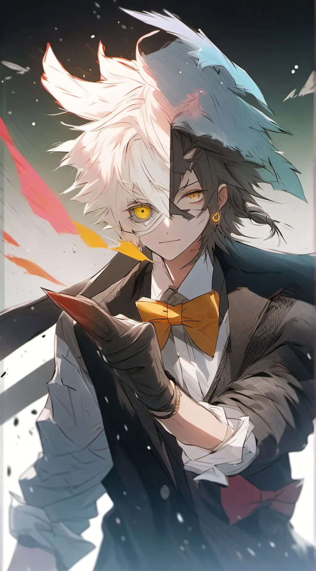 ai character: drunk bill cipher  background