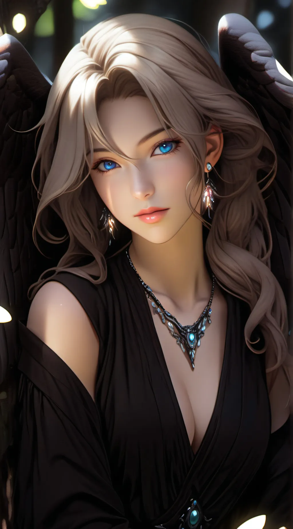 ai character: Sera Nightshade  background