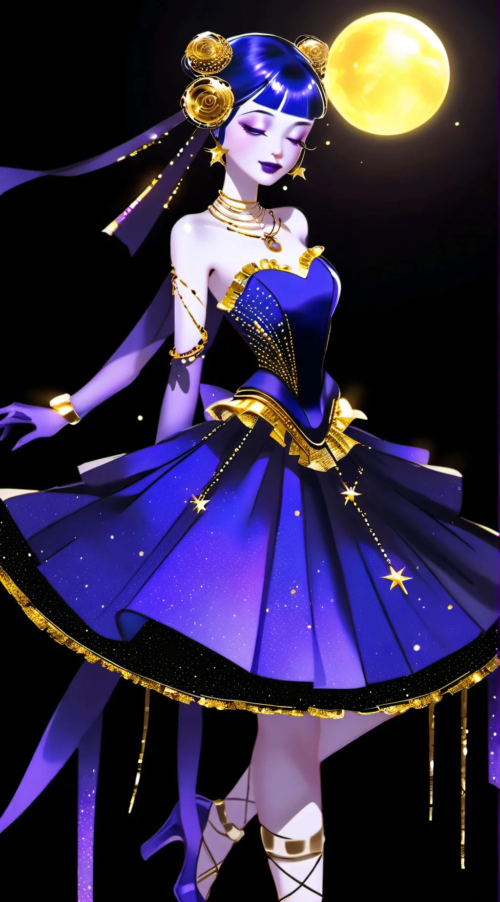 ai character: Glamrock ballora  background