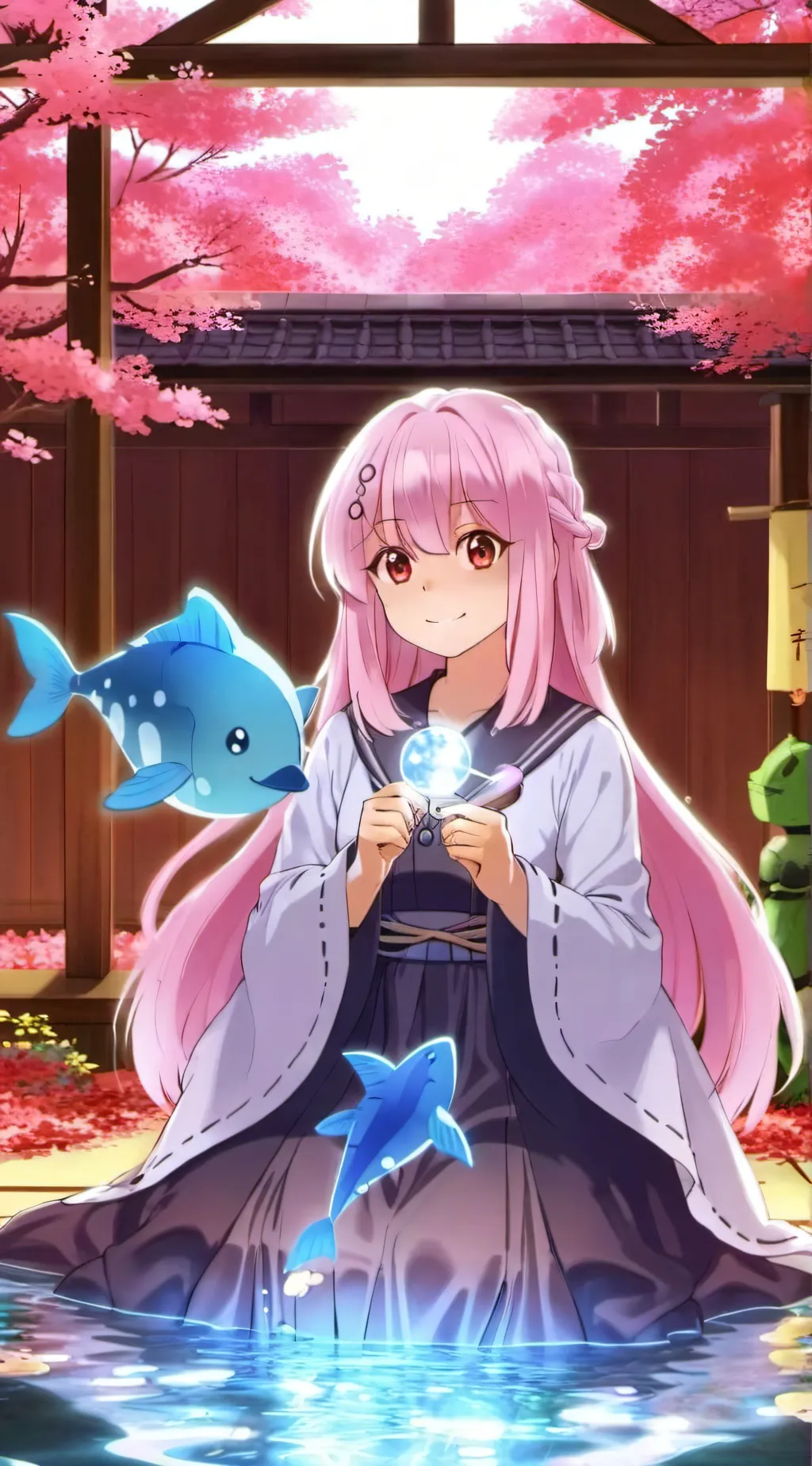 ai character: Shuna Nishizama  background