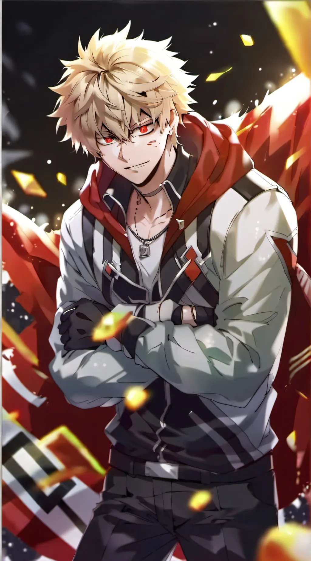 ai character: bakugo background