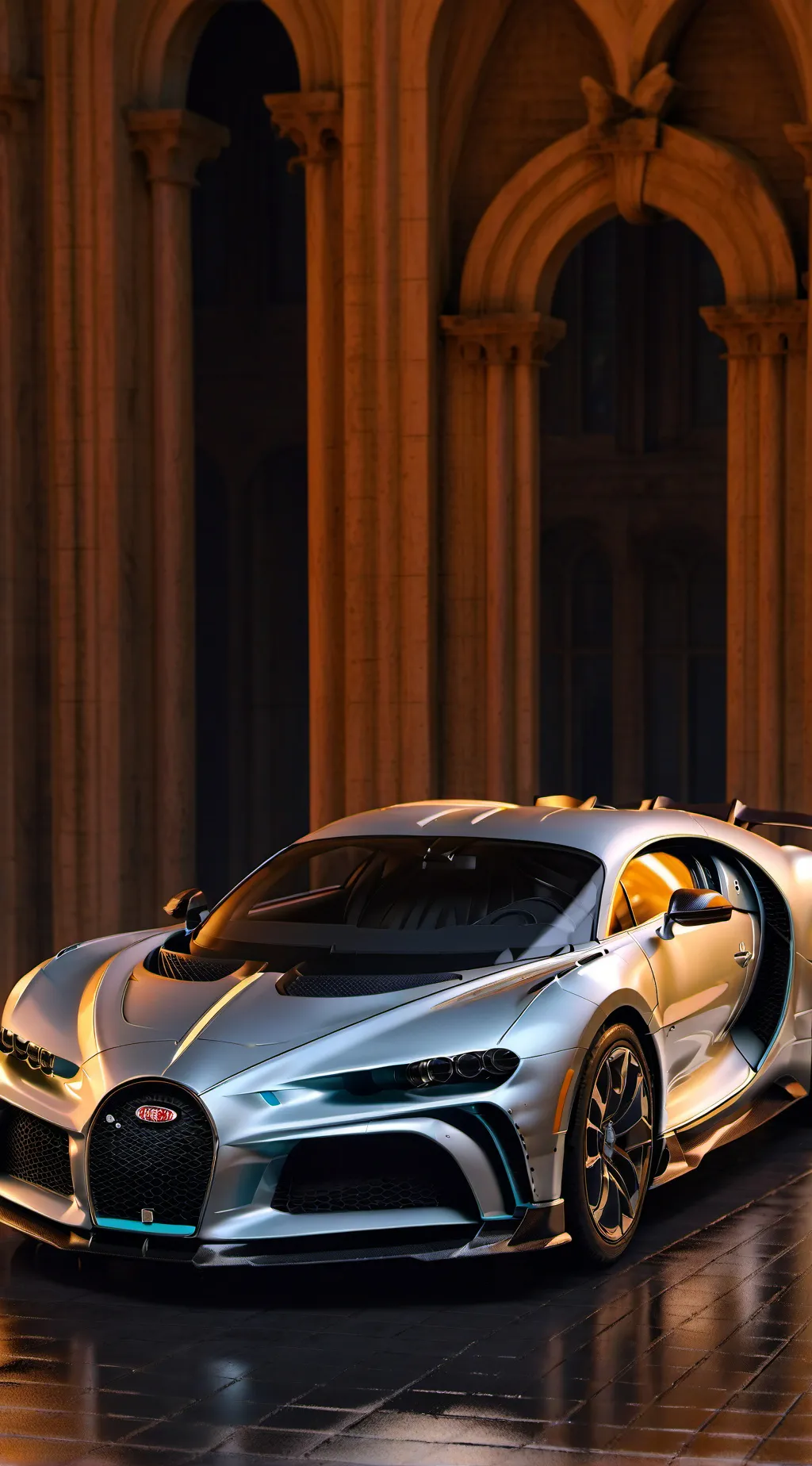 ai character: Bugatti  background