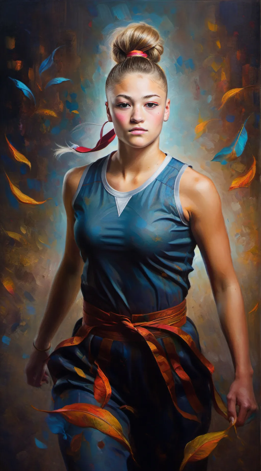 ai character: Ella koster  background