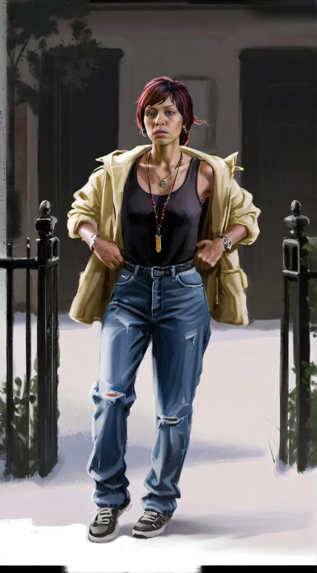 ai character: Tonya Wiggins  background