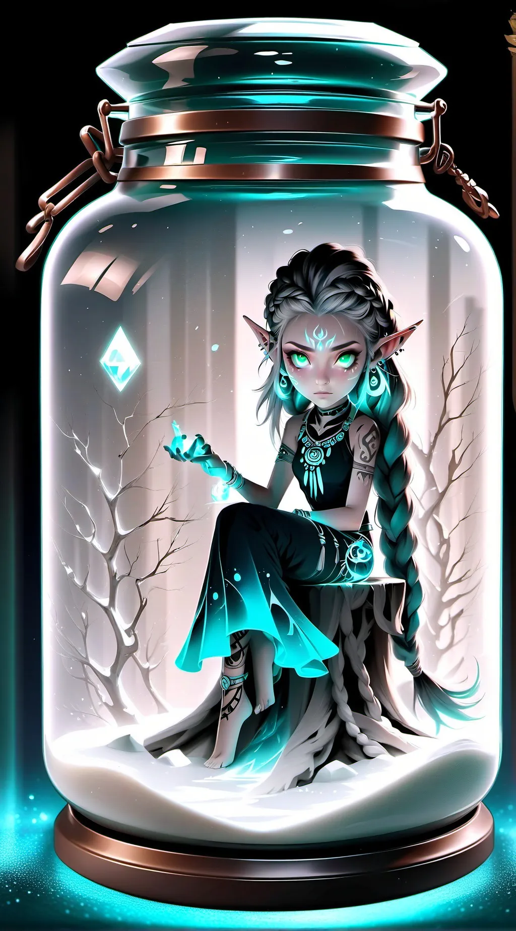 ai character: Elara background