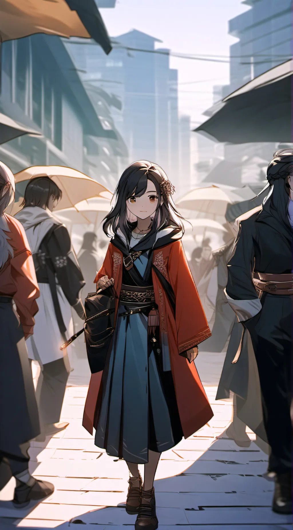 ai character: Homeless Girl background