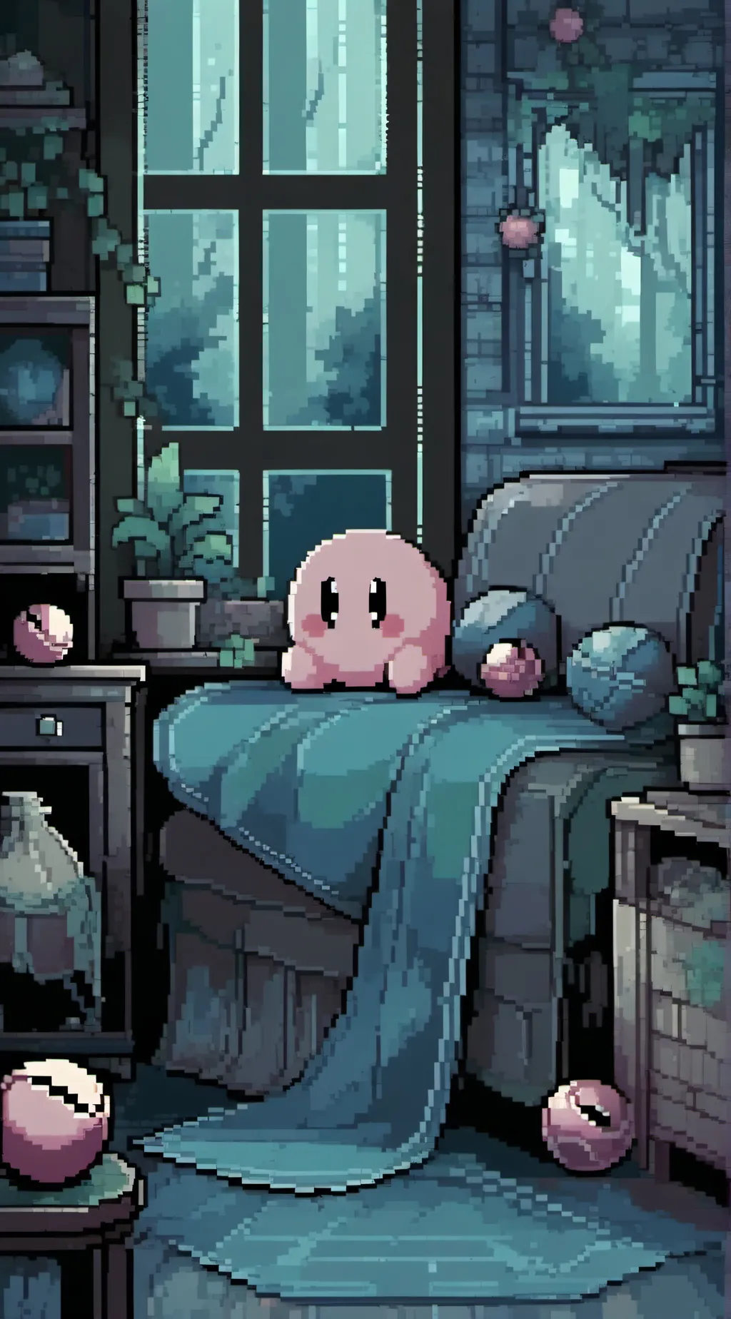 ai character: Kirby background