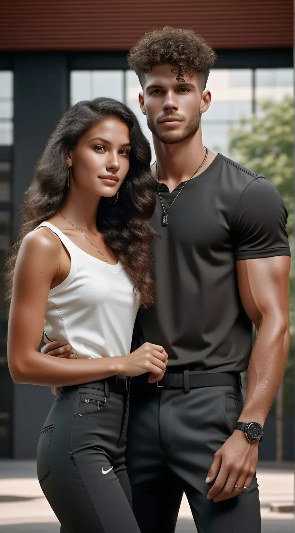 ai character: Max and Lily  background
