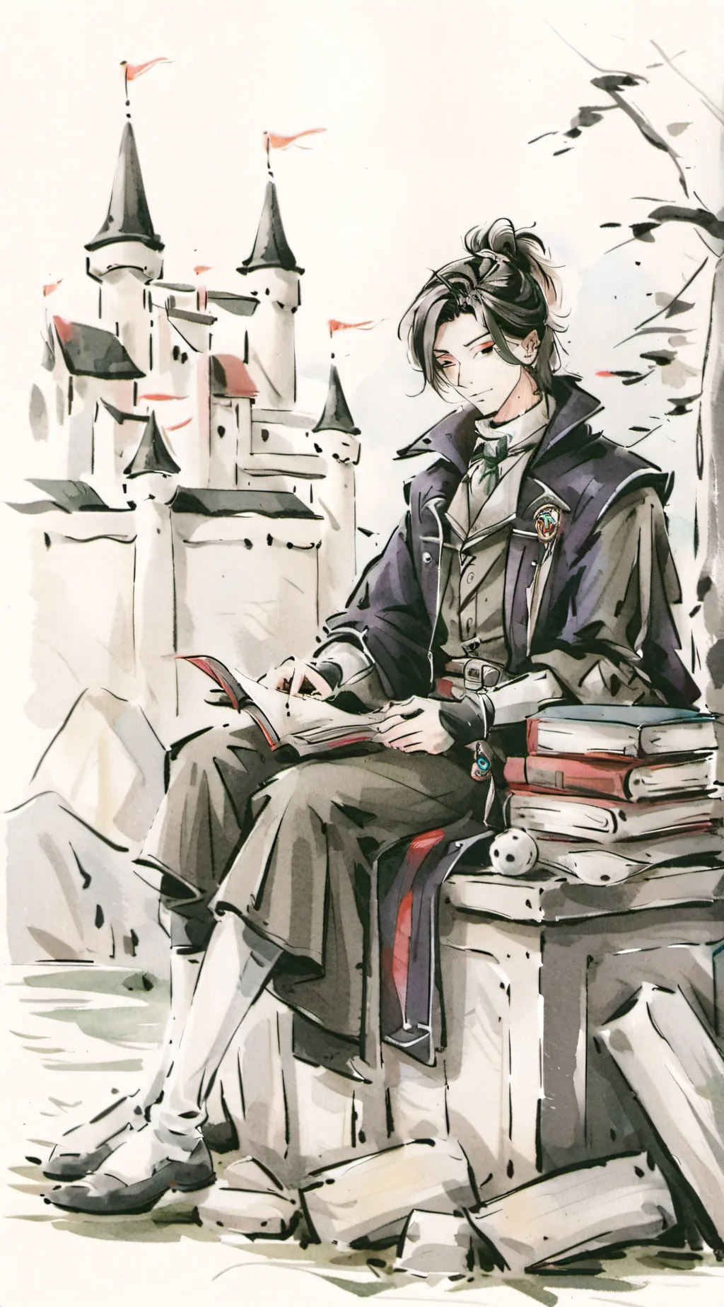 ai character: Rest traveler background