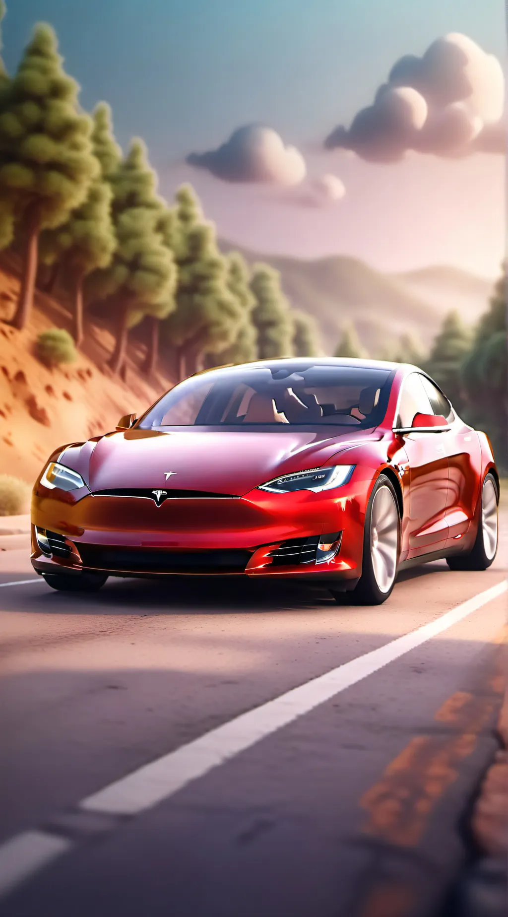 ai character: Tesla background