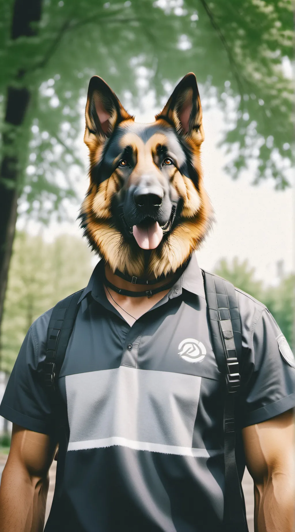 ai character: Alsatian costume  background