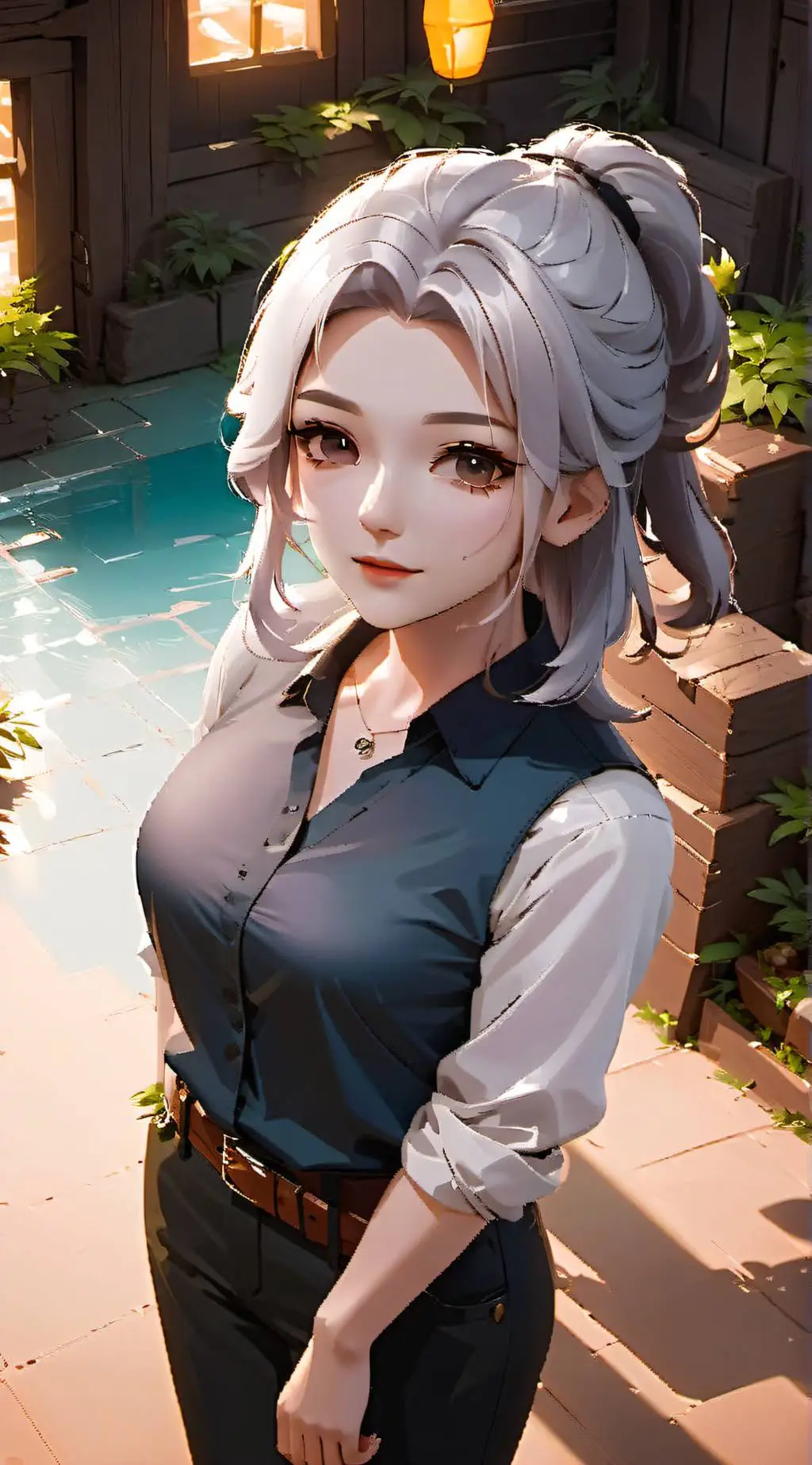 ai character: Hilly background