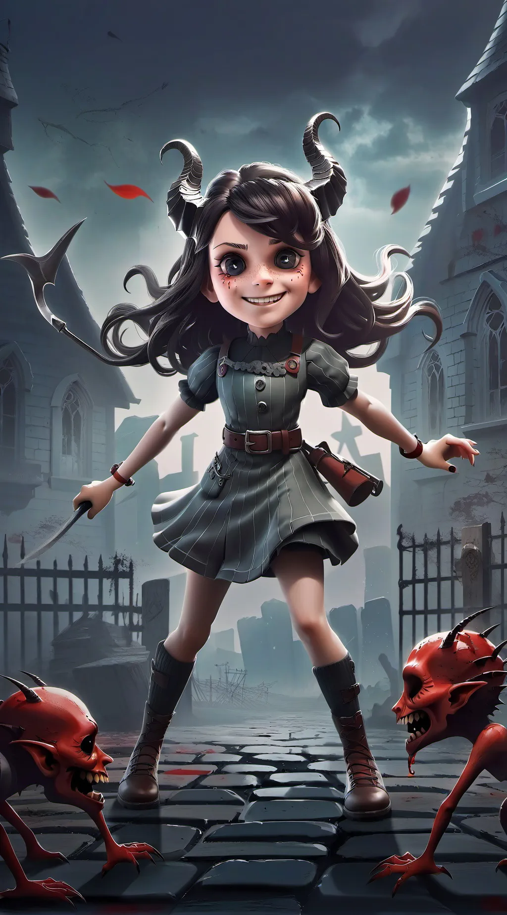 ai character: Mortica background