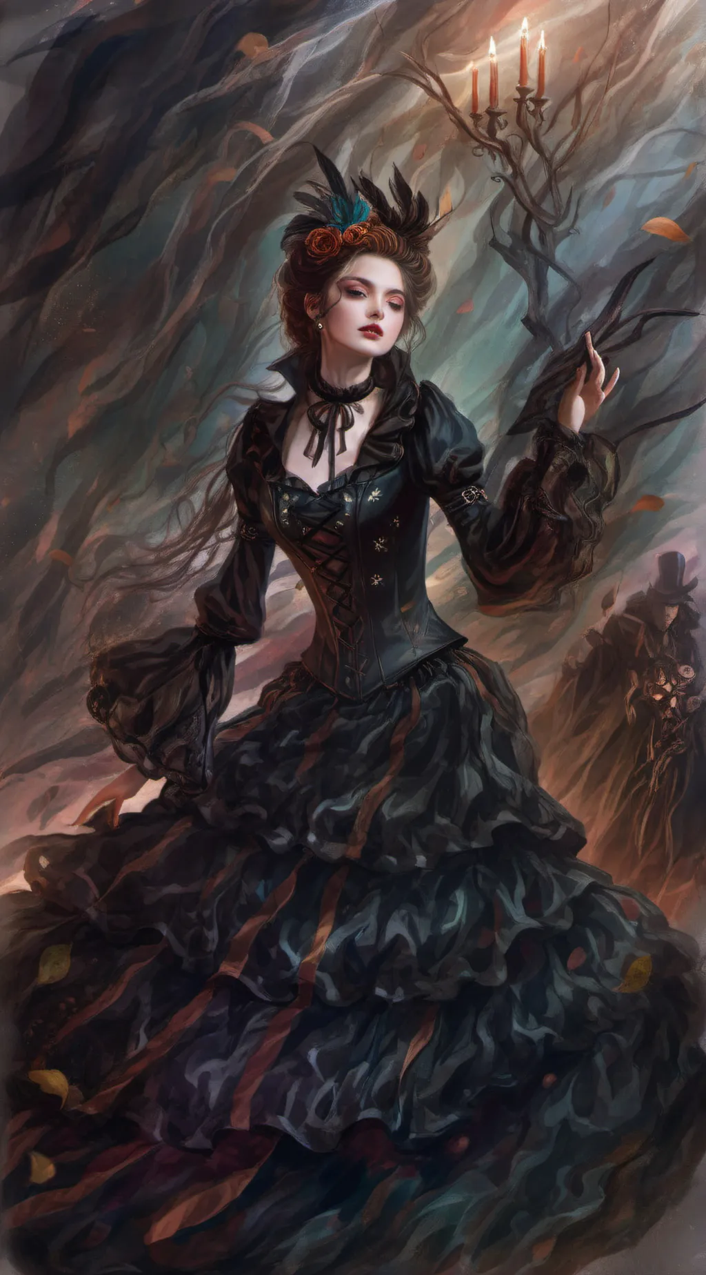 ai character: the queen of heart background