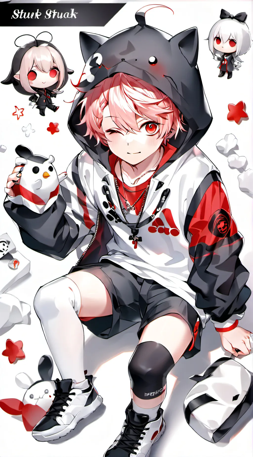 ai character: Kiri's lil brother background